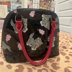 Vintage dead stock Iron Fist shiny mini kitty bowler bag